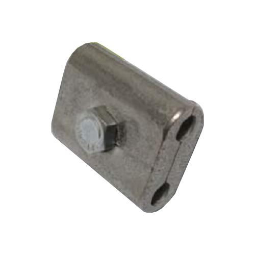 Grampa para Puesta a Tierra fija plana 2x 6 a 50mm. diam. 1/2